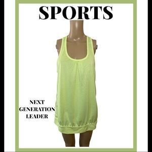 Lime sports tank top